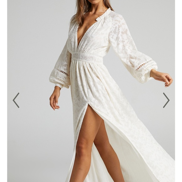 White Maxi Dress - Picture 2 of 10